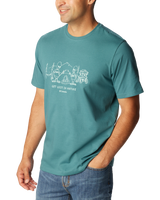 The Columbia Mens Explorers Canyon T-Shirt in Cloudburst