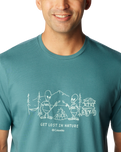 The Columbia Mens Explorers Canyon T-Shirt in Cloudburst