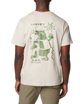 The Columbia Mens Explorers Canyon T-Shirt in Dark Stone & Bearly Tribe