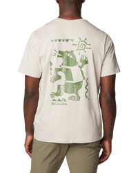 The Columbia Mens Explorers Canyon T-Shirt in Dark Stone & Bearly Tribe