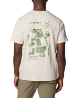 The Columbia Mens Explorers Canyon T-Shirt in Dark Stone & Bearly Tribe