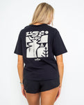 The Columbia Womens North Cascades T-Shirt in Black & Simple Gorge