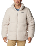 The Columbia Mens Puffect Sherpa Fleece Jacket in Dark Stone