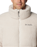 The Columbia Mens Puffect Sherpa Fleece Jacket in Dark Stone