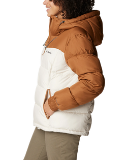 The Columbia Womens Pike Lake II Insulated Jacket in Camel Brown & Chalk