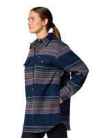 The Columbia Womens Calico Basin Shirt Jacket in Collegiate Navy