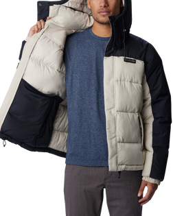 The Columbia Mens Snowqualmie Jacket in Dark Stone & Black