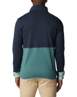 The Columbia Mens Hike Full Zip Fleece Jacket in Collegiate Navy, Cloudburst & Spray