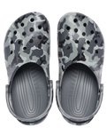 The Crocs Mens Classic Printed Camo Clogs in Slate Grey & Multi