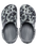 The Crocs Mens Classic Printed Camo Clogs in Slate Grey & Multi