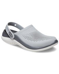 The Crocs Mens Literide 360 Clog in Light Grey & Slate Grey