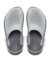 The Crocs Mens Literide 360 Clog in Light Grey & Slate Grey