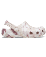 The Crocs Girls Girls Classic Marble Clog in Quartz