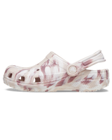 The Crocs Girls Girls Classic Marble Clog in Quartz