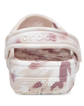 The Crocs Girls Girls Classic Marble Clog in Quartz