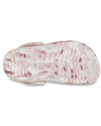 The Crocs Girls Girls Classic Marble Clog in Quartz