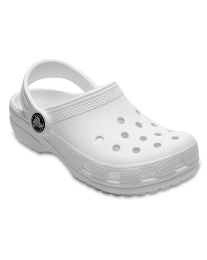 The Crocs Girls Girls Classic Clogs in White