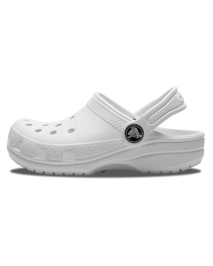 The Crocs Girls Girls Classic Clogs in White