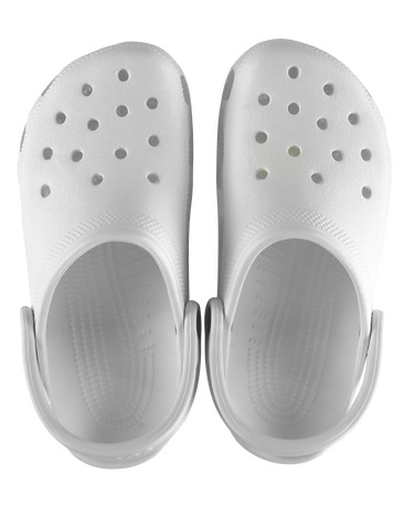 The Crocs Girls Girls Classic Clogs in White