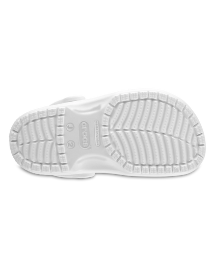 The Crocs Girls Girls Classic Clogs in White