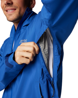 The Columbia Mens Ampli-Dry II Jacket in Mountain Blue