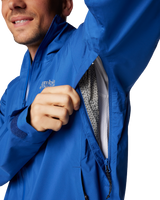 The Columbia Mens Ampli-Dry II Jacket in Mountain Blue