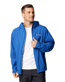 The Columbia Mens Ampli-Dry II Jacket in Mountain Blue