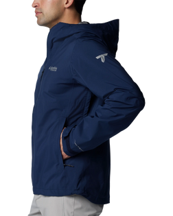 The Columbia Mens Ampli-Dry II Shell Jacket in Collegiate Navy