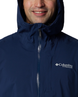 The Columbia Mens Ampli-Dry II Shell Jacket in Collegiate Navy