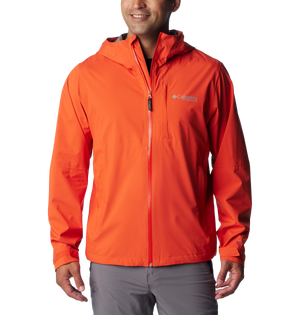 The Columbia Mens Ampli-Dry II Shell Jacket in Spicy