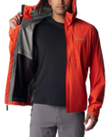 The Columbia Mens Ampli-Dry II Shell Jacket in Spicy