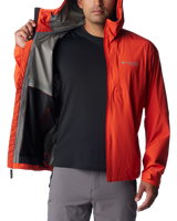 The Columbia Mens Ampli-Dry II Shell Jacket in Spicy