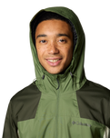 The Columbia Mens Inner Limits III Jacket in Canteen, Greenscape & Safari