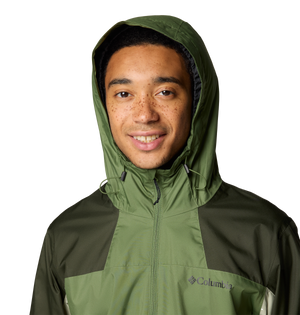 The Columbia Mens Inner Limits III Jacket in Canteen, Greenscape & Safari