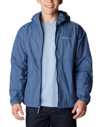 The Columbia Mens Yocum Ridge Wind Jacket in Dark Mountain