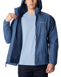 The Columbia Mens Yocum Ridge Wind Jacket in Dark Mountain