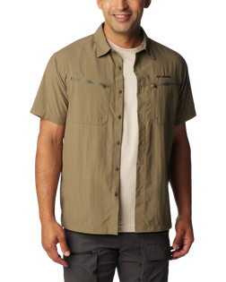 The Columbia Mens Mountaindale Outdoor Shirt in Stone Green