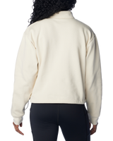 The Columbia Womens Lodge 1/4 Zip Sweatshirt in Chalk & Canoe