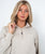 The Columbia Womens Marble Canyon 1/4 Zip Sweatshirt in Dark Stone