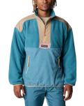 The Columbia Mens Riptide 1/4 Zip Fleece Jacket in Cloudburst, Canoe & Salmon Rose