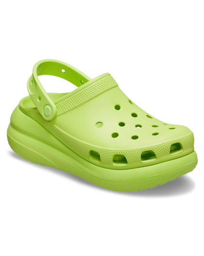 The Crocs Womens Classic Crush Clogs in Limeade