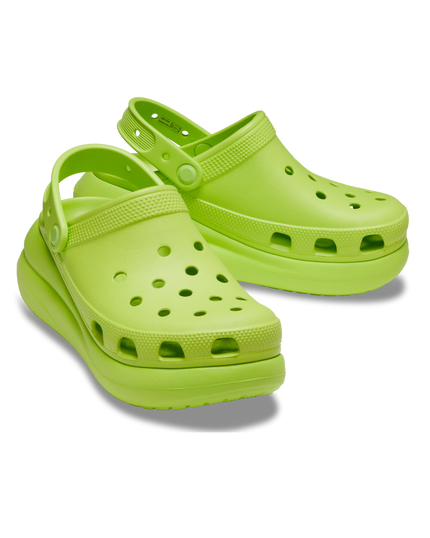 The Crocs Womens Classic Crush Clogs in Limeade