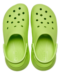 The Crocs Womens Classic Crush Clogs in Limeade