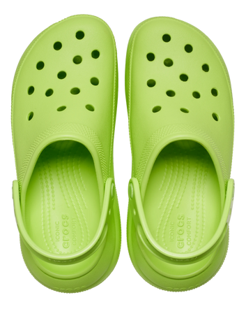 The Crocs Womens Classic Crush Clogs in Limeade