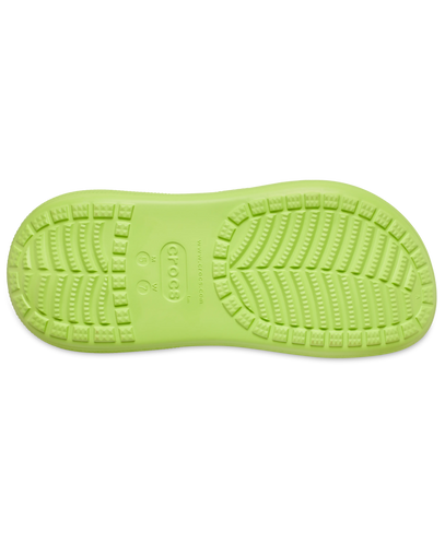 The Crocs Womens Classic Crush Clogs in Limeade