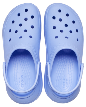 The Crocs Womens Classic Crush Clogs in Moon Jelly