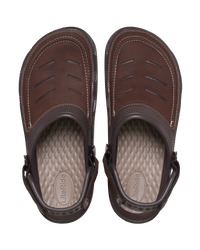 The Crocs Mens Yukon Vista II Clog in Espresso & Mushroom