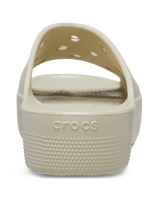 The Crocs Womens Classic Platform Sliders in Bone