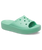 The Crocs Womens Classic Platform Sliders in Jade Stone