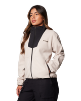 The Columbia Womens Sequoia Grove Zip Fleece Jacket in Dark Stone & Black